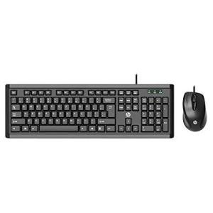 HP Powerpack Wired Keyboard & Mouse Combo | USB Interface | 104 Keys | 1000 DPI Mouse | Spill-Resistant | 1-Year Warranty